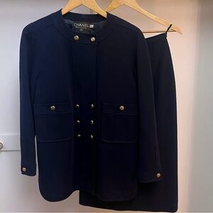 vintage chanel skirt suit